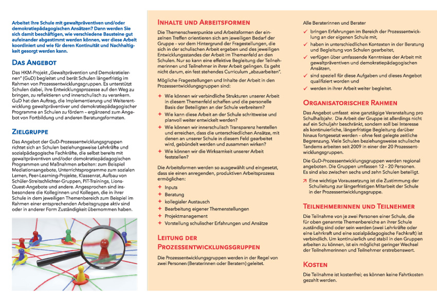 Flyergestaltung fr das Landesschulamt Hessen // Wiesbaden
