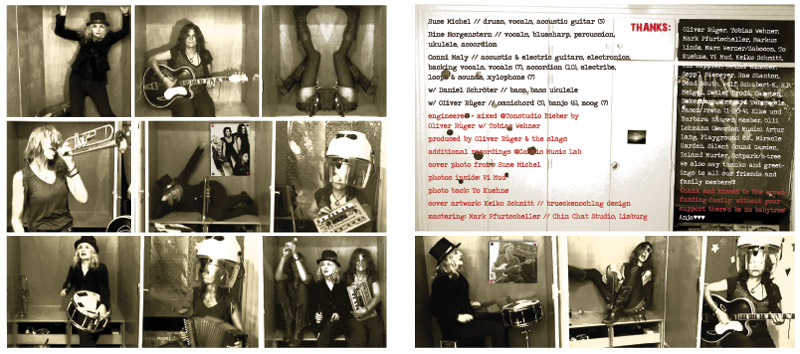 CD-Cover-Gestaltung f�r die Band The Slags // Frankfurt